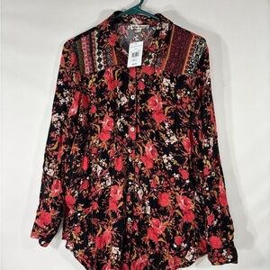 NWT Hope Springs Small Long Sleeve Button Down Shirt S